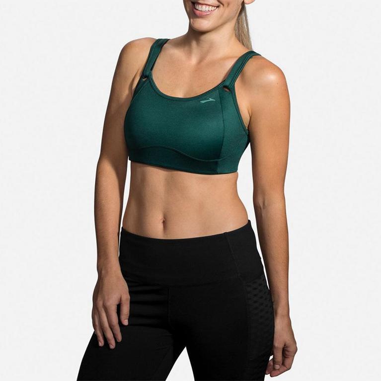 Brooks FIONA SPORTS Running Bra Womens Canada - Green (QOY374159)
